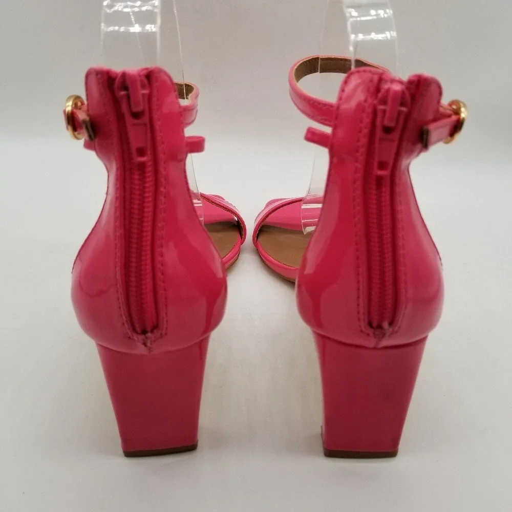 Chinese Laundry Women Pink Heel‎ Ankle Strap Sandals 6.5